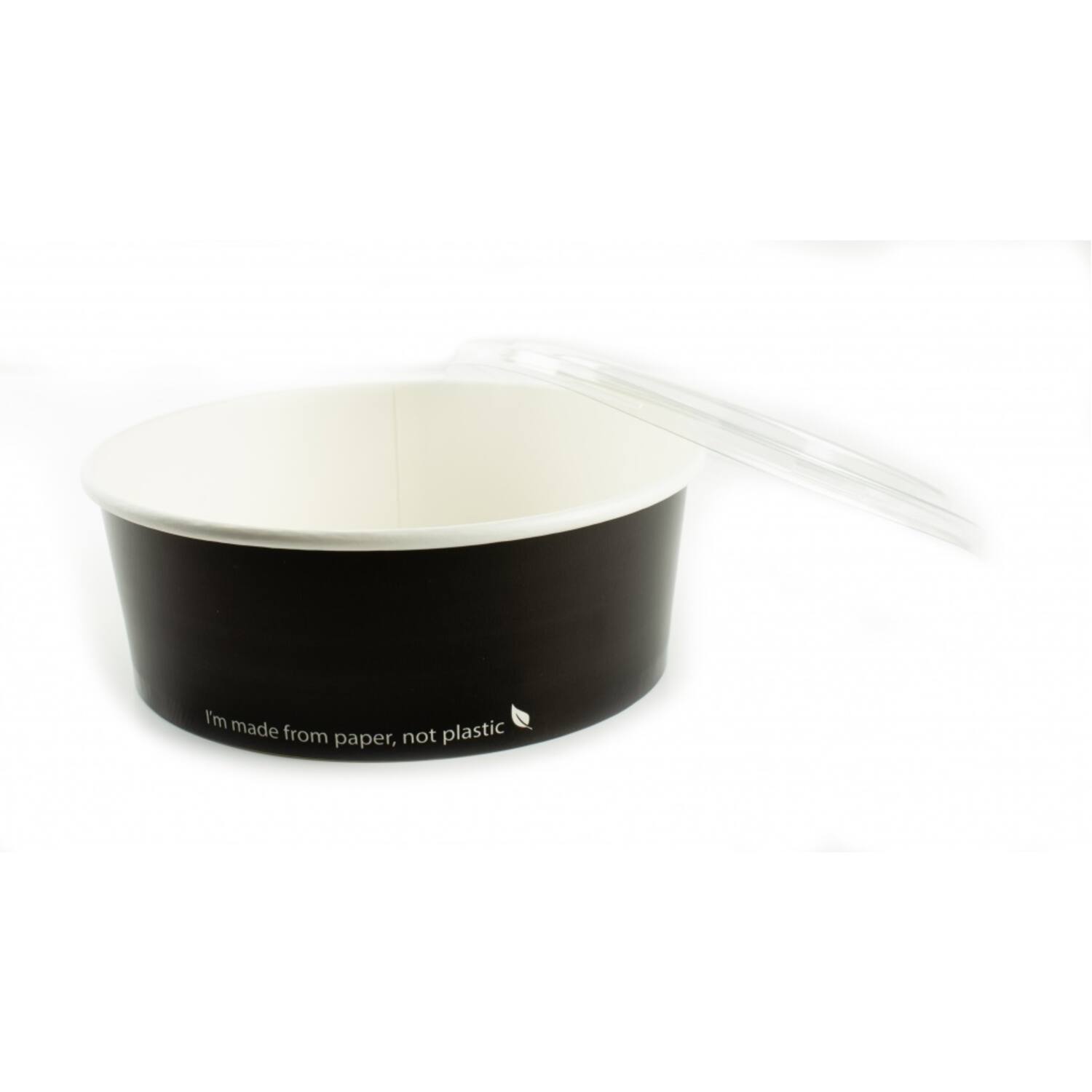 ECO SALADE/FOOD BOWL 1200ml ZWART 50st